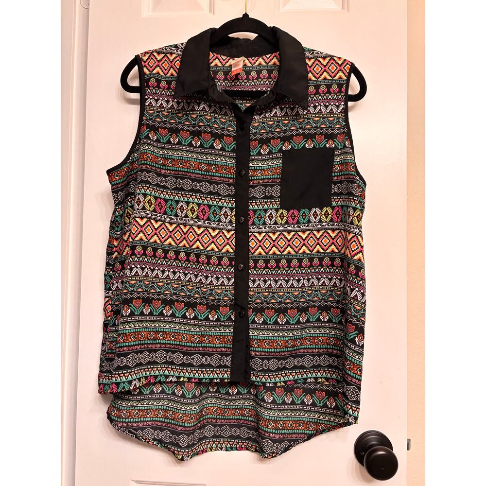 Y2K No Boundaries high low sheer sleeveless shirt